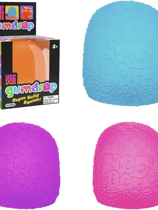 Schylling NeeDoh Gumdrop Sensory Toy 2.5" Orange - Picture 4 of 5